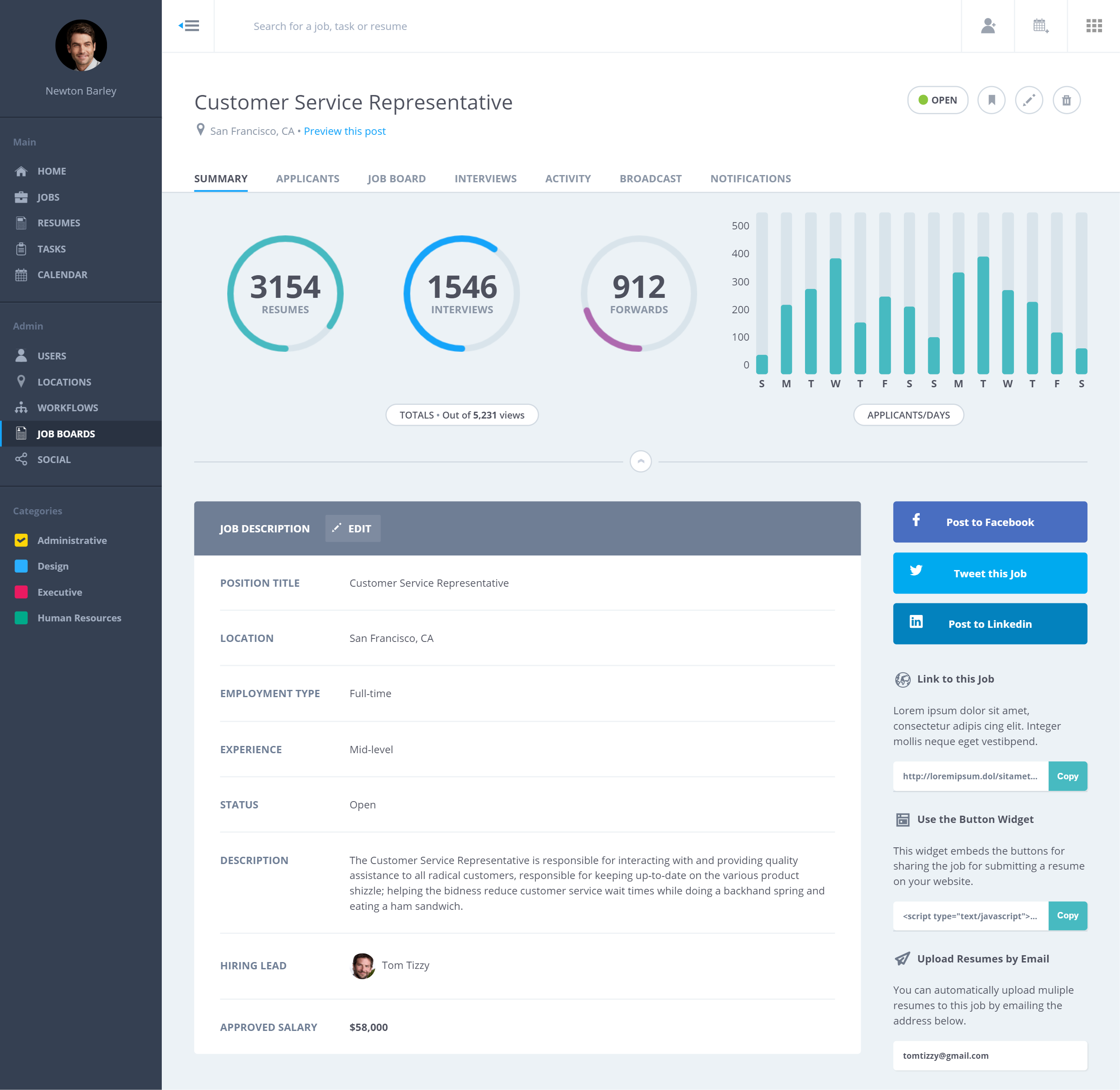 Job dashboard 1