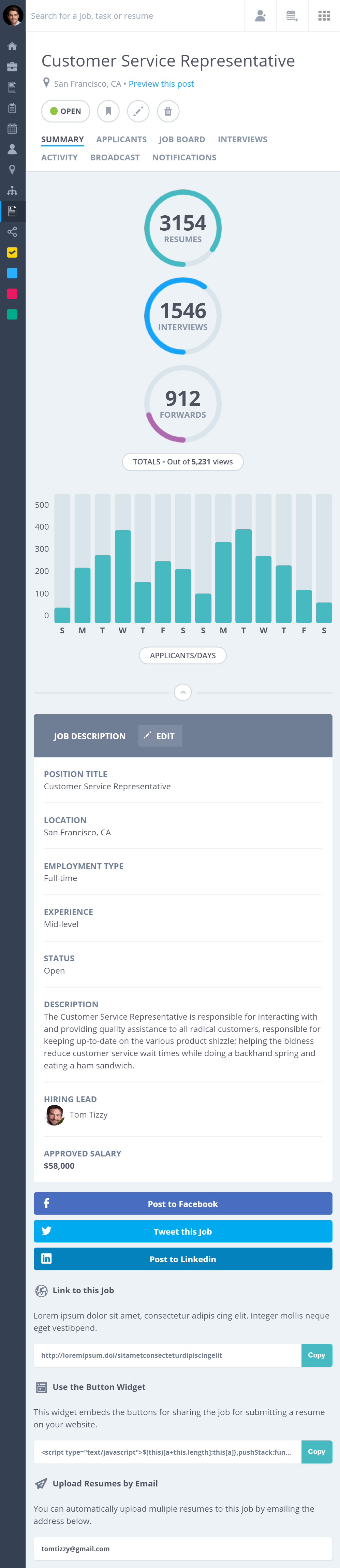 Job dashboard 2
